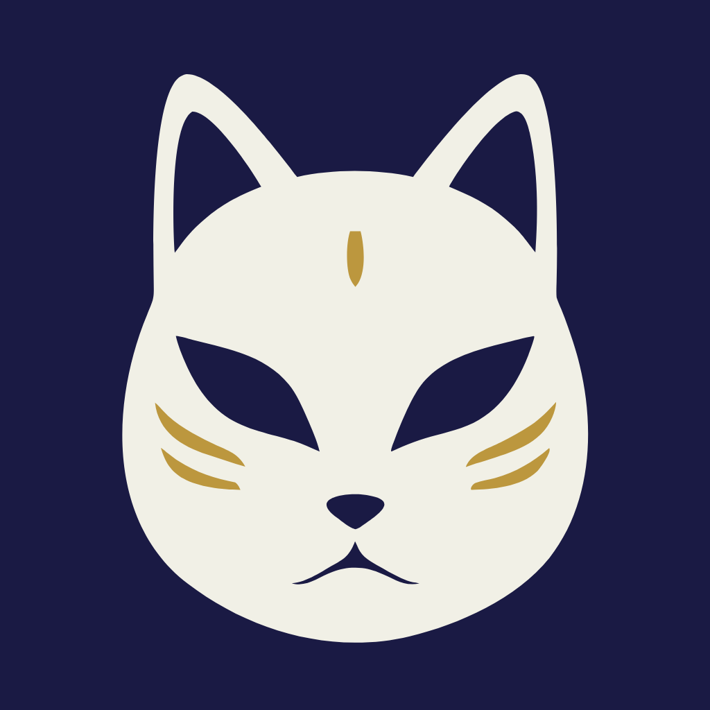 Shikigami fox-mask mark